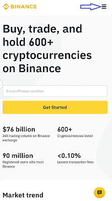 How to register account on Binance