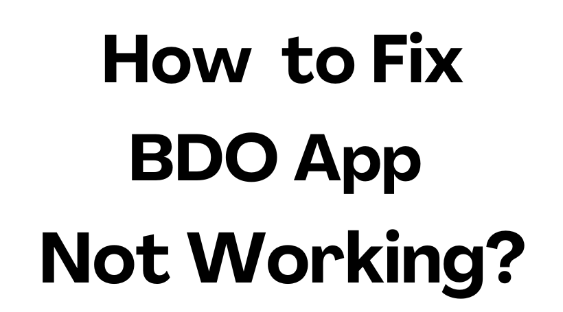 Fix: BDO App Not Working